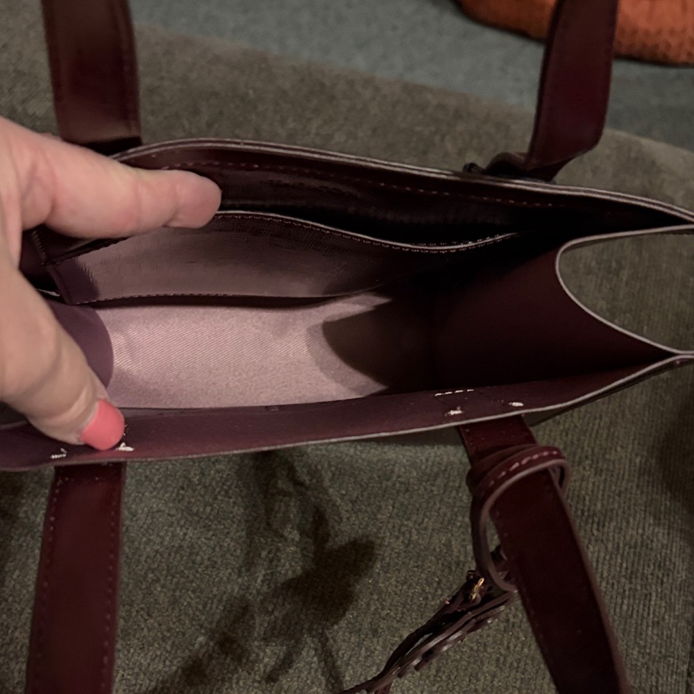 Ted Baker Deep Burgundy Tote Bag - Picture 6 of 8